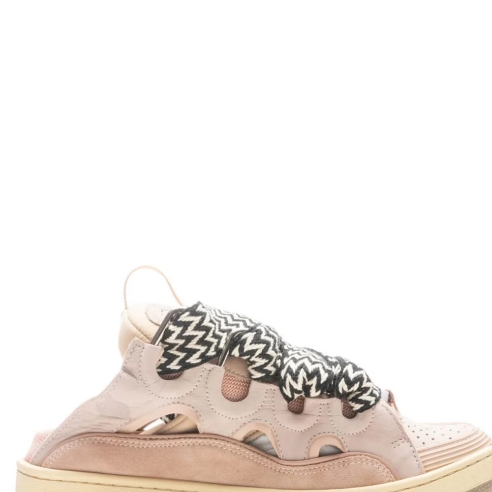 Lanvin Pink and Black Women's Sneakers